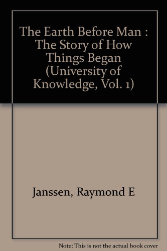 The earth before man,: The story of how things ... B000857J4C Book Cover