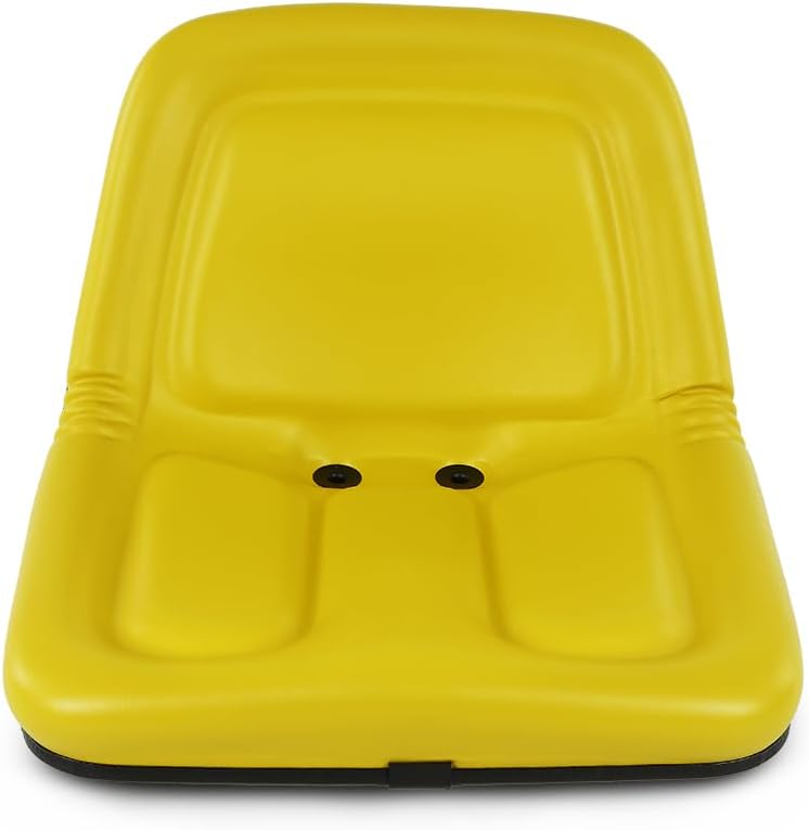 Lawn Mower Garden Tractor Seat Yellow Fit John Deere Mowers STX30 STX38 130 160 165 110 & 112 AFTER 1968 210 212 214 216 300 312 314 317 316 318 322 330 GG420-32959 MG861683 Yellow
