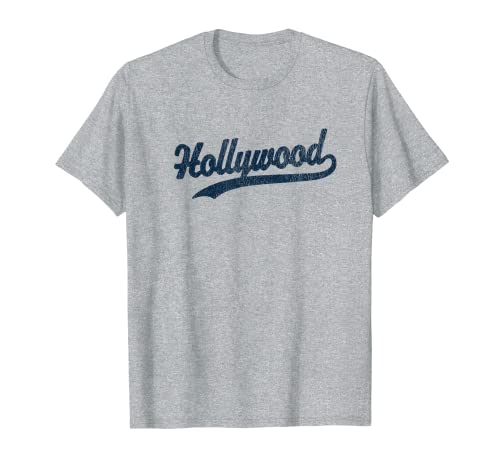 Gráfico deportivo vintage de Hollywood, California, CA Camiseta