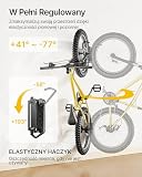 monTEK Obrotowy uchwyt ścienny do opon o szerokości 71-115 mm, do 35 kg | zajmuje mało miejsca, pionowe zawieszenie roweru na ścianę do MTB, roweru wyścigowego, roweru elektrycznego, 4 szt