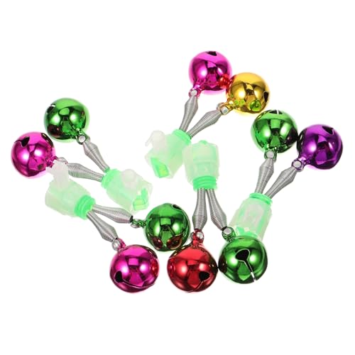 GOOHOCHY 5pcs Fishing Bells Call Bells for Bait Alert Bite Alarms for Fishing Rods Lightweight Fishing Gadgets