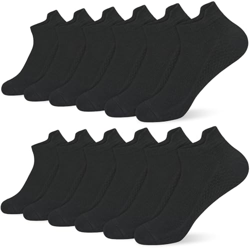 srclo Womens 6 Pairs Ankle Socks Low Cut Trainer Socks, Athletic Sports Casual Sock, All Seasons Sock Soft Durable Breathable Size 4-7