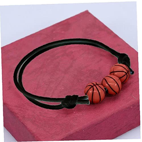 Haowul 2pcs Basket-Ball Bracelets De Basket-Ball Basket-Ball Perles De Basket-Ball Bracelet Ajustement des Accessoires D'inspiration De Sport