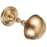 NUOBESTY Porte-chapeaux Vintage en Métal Couleur Cuivre Ancien, Support Dôme Stable pour Chapeaux et Perruques, Présentoir de Bureau Multifonction pour Rangement et Exposition de
