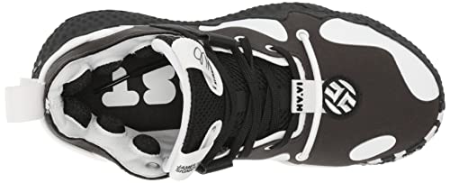 Adidas Harden Vol. 6 Basketball Shoe, Black/Black/White, 7 Us Unisex Big Kid #TOP4