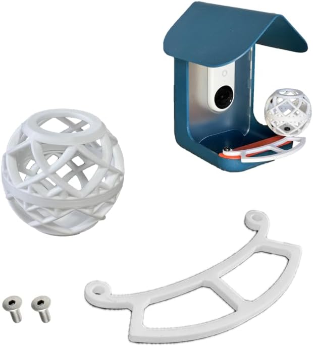 Kimalab Perch, Suet Ball Holder & Mounting Screws Bundle