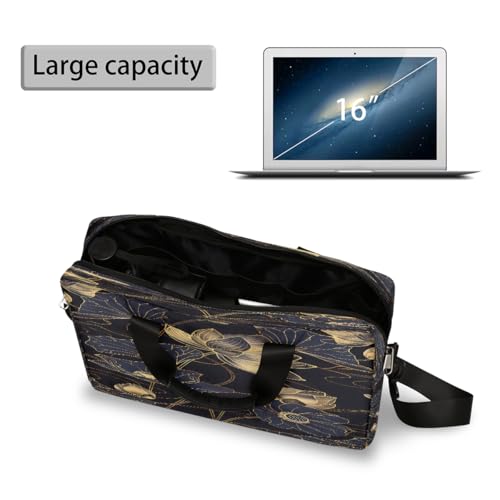 Bolso portatil impermeable 16 pulgadas flores bohemias miniatura 5