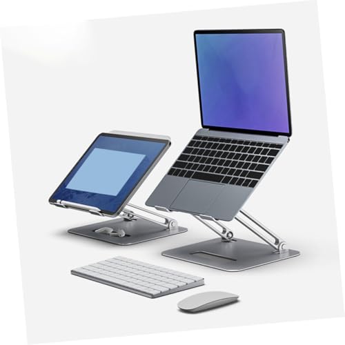Base ajustable para laptop con doble ventilador y aluminio miniatura 4