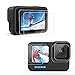 Produktbild 6 PCS Schutzfolie Gelten für Gopro Hero 10 Black/Hero 9, Gopro Zubehör 2 x HD Klar Panzerglas Displayschutzfolie, 2 x Panzerglas Objektivschutz, 2× Panzerglas Front LCD Schutzfolie
