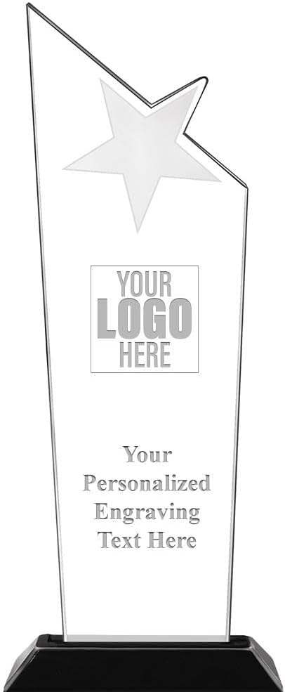 Crown Awards 10.75" Galaxy Star Acrylic Award, Personalize with Your Engraving