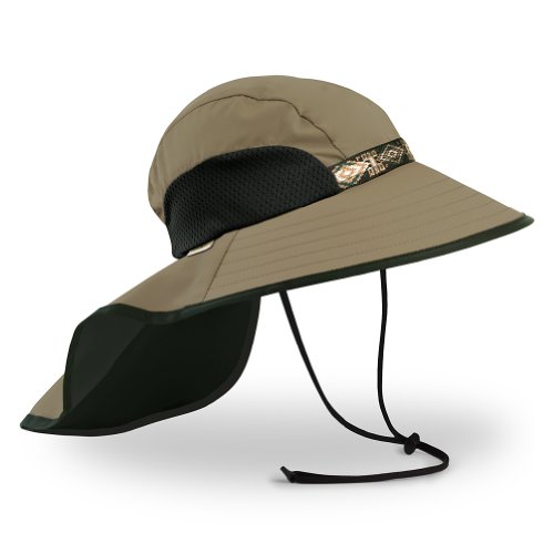 Image of Sunday Afternoons Adventure Hat for Women and Men - 100% Nylon - Water and Stain Resistance - Neck Cape Cream /Sand LG /XL One Size