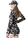 GRAJTCIN Womens Army Costume Camoflauge Jumpsuit Sexy Halloween Military Commando Soldier Uniform Cop Cosplay Outfit - X-Large
