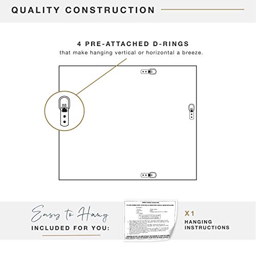Mcs Ezra Wall Mirror, White Woodgrain, 22.66 X 28.66 In #TOP3