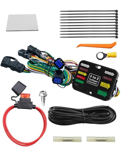 AUGREX 4-Pin Trailer Hitch Wiring Harness Kit with Plug & Play Connector Fit for Kia Sorento with LED Taillights 2021-24 Kia Sportage 2023-25, Replace 56474 for Trailer Taillight & Brake Turn Signal