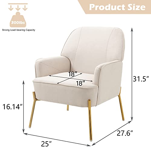 Sillón Terciopelo Beige Plegable miniatura 2