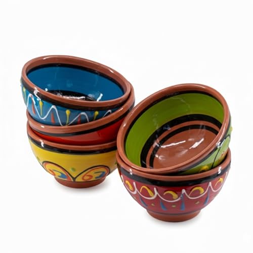 Cactus Canyon Ceramics Spanish Terracotta 5-Piece Breakfast Bowl Set (European Size) Multicolor