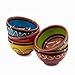 Terracotta Breakfast Bowls, Set of 5 - Hand Painted From Spain