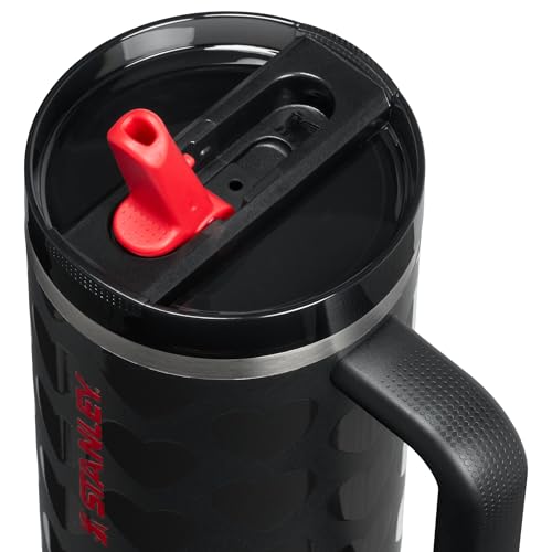 Image of STANLEY Quencher ProTour Flip Straw Tumbler with Leakproof Lid 40 oz | Built-In Straw & Handle | Cupholder Compatible for Travel | Insulated Stainless Steel Cup | BPA-Free | Black Lovely