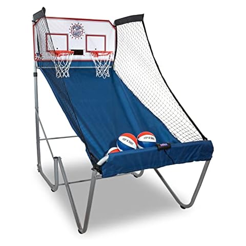 Pop-A-Shot Official Home Dual Shot Basketball Arcade Game - Blue (Blue) Cover