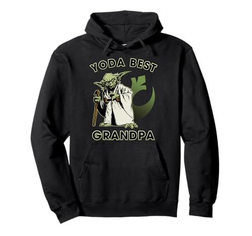 Star Wars Yoda Best Grandpa pull à capuche homme avec logo Rebel noir