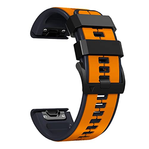 22mm のシリコーンの多色刷りの腕時計は Fenix 用7/6/6Pro/5/5 と/MARQ シリーズのためのガーミン用のための革紐の修理部品にバンドを付けます