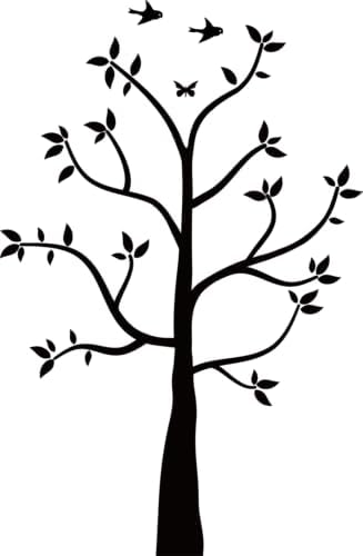 Family Photo Small Tree Wall Decor Decal Stickers Living Room Home Decal Bed Baby Room Memory Tree and Birds,Stickers,Butterfly image 5