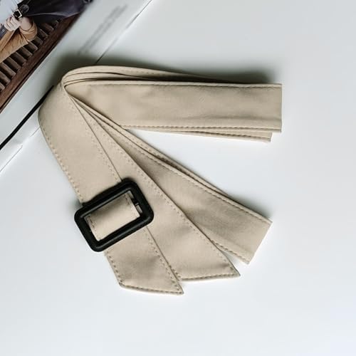 170cm Women's Trench Coat Overcoat Replacement Decorated Coat Band Outerwear Belt with Buckle Khaki2