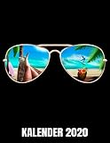Kalender 2020: Sonnenbrille - Surfurlaub - Surfen - Surfer Kalender Terminplaner Buch - Jahreskalender - Wochenkalender - Jahresplaner