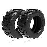 HORSESHOE 23x8.5-12 10Ply R-4 Super Heavy Duty E Load Skid Steer Tires w/Rim-Guard Wall 23x8.50-12 NHS 2385012 T168/SKS-5 L2/G2 (2)