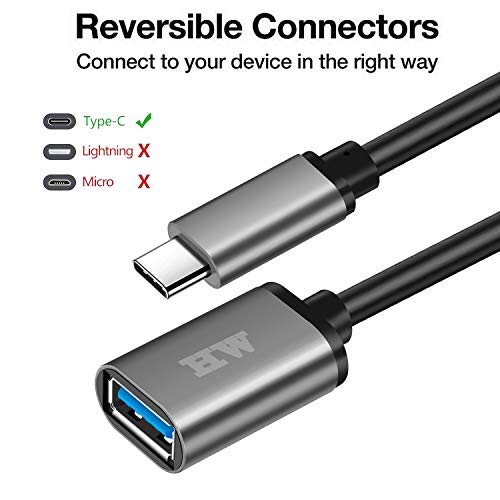 USB C to USB Adapter(2 Pack),USB-C to USB 3.0 Adapter,USB Type-C to USB,Thunderbolt 3 to USB Female Adapter OTG for MacBook Pro2019,MacBook Air 2020,iPad Pro 2020,More Type-C Devices