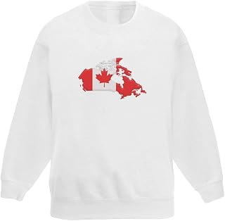 Azeeda 'Canada Country' Kid's Sweatshirt/Jumper (7-8 Years) (KW00097047)