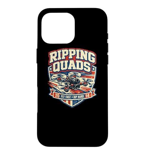 Ripping Quads FPV Drone Racing American Patriot Gift �X�}�z�P�[�X iPhone 16 Pro Max �p