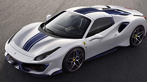 Iconic Arts Supercar- Ferrari 488 Pista Spider Laminated 24x36 Poster