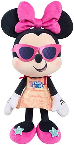 Disney Street Beach Large Plush Minnie Mouse, 19-Inch Stuffed Animal, Officially Licensed Kids Toys for Ages 2 Up, Gifts and Presents, Amazon Exclusive
