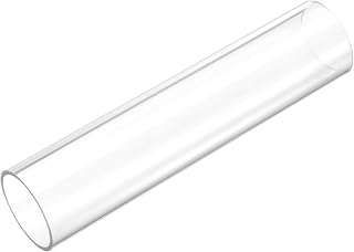 uxcell Rigid Round Clear Tubing 32mm(1 1/4") ID x 35mm(1 3/8") OD x 0.5Ft(150mm) Length Plastic Tube