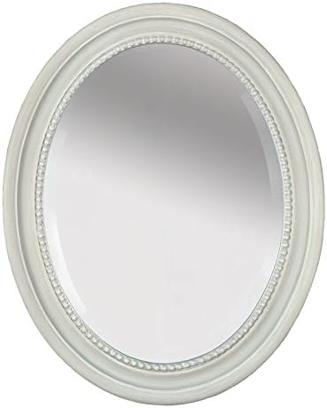 Almond Street Oval Cameo Duck Egg Blue Mirror Hand Painted