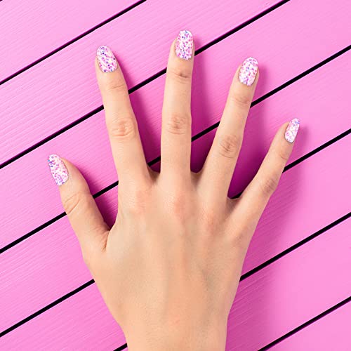 Expressions Girl 7 Day Manicure Collection - 84Pc Press On Nail Set, Day-Of-The-Week Adhesive False Nails For Girls (Set Of Brights Or Pastels) – Colorful Novelty Designs Stick On Nails For Kids #TOP7