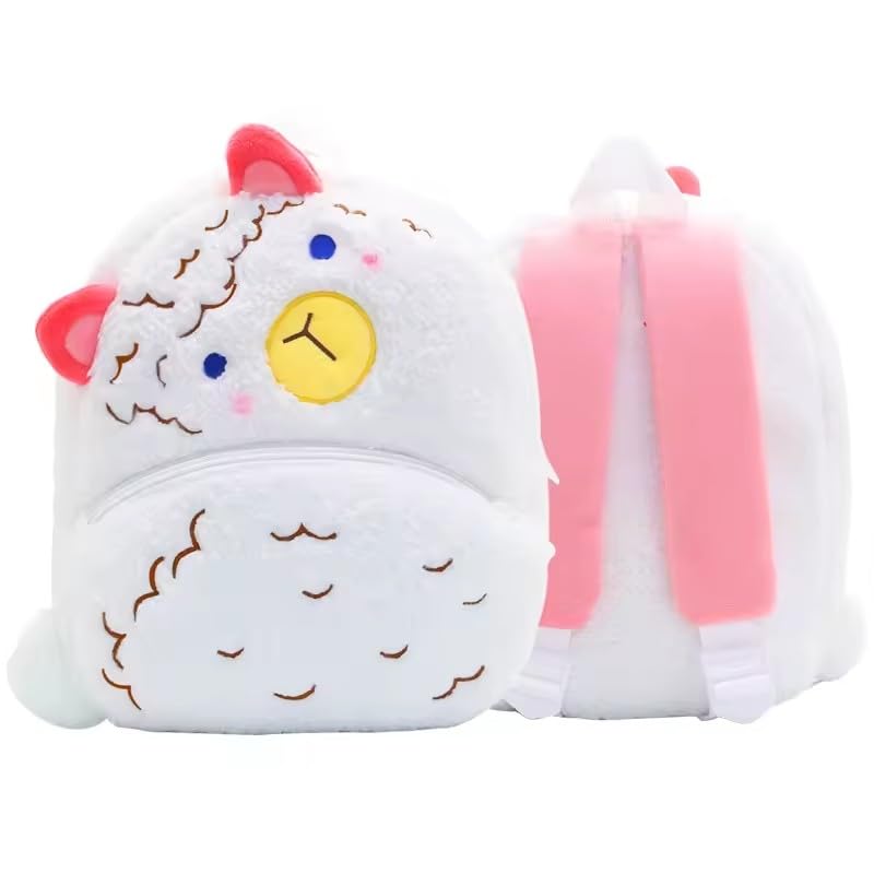 Mochila Infantil animada bichinhos de pelúcia Pequena Bolsa de Passeio para Criança (Alpaca)