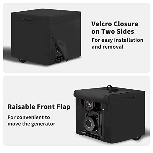 Easy-Going Outdoor Generator Cover 32X24X24 Inch Waterproof Uv Resistant Universal Generator Cover, Black #TOP3