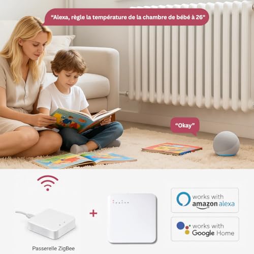 Thermostat connecté pour radiateur programmable LUMARK dans votre salon