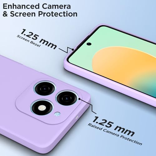 Image of Outlouders Back Cover for Tecno Spark GO 2024 | Camera Protection | Durable Soft Matte Silicone Bumper Case (Purple)