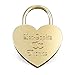 Produktbild LIEBESSCHLOSS-FACTORY Herz-Schloss Gold mit Gravur und Schlüssel, gratis Geschenkbox uvm. Jetzt graviertes Vorhängeschloss in Herzform gestalten!