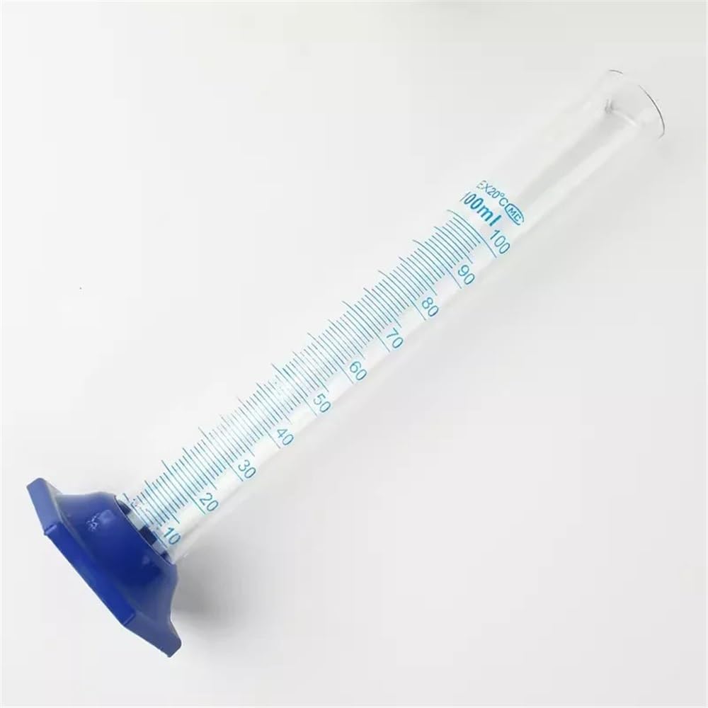 Vetreria da laboratorio Cilindro graduato in vetro 10/25/50/100/250/500/1000ml Base in plastica con scala for esperimenti(1000ml)