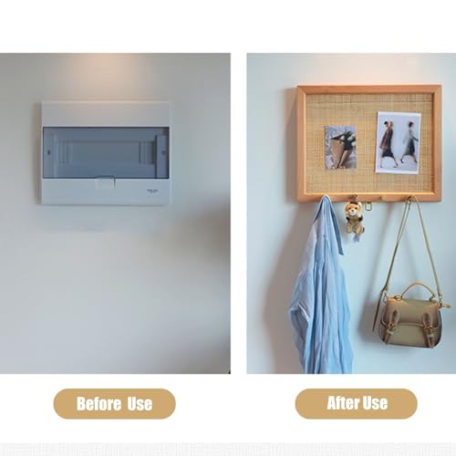Modern Electric Meter Box Cover Decorative Wall, 50 60 Cm Long Free Punching Decorative Fuse Box Covers for Hide Pictures Cover Painting Hanging Pictures, Wooden Creative Switch Box ( Size : Small )