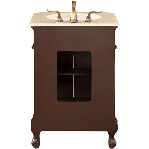 Elegant Decor Vf-1005 Single Bathroom Vanity Set, 24", Brown/Vf-1005 #TOP3