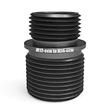 M12- CCW to M14- CCW Male Conversion Thread Accessories CCW Outer Tube Adapter for Airsoft Tracer Unit