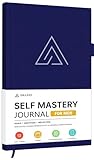 Self-Mastery Journal for Men - Gratitude and Productivity Journal for More Happiness, Positivity, Growth, Mindfulness, Self Care and Reflection - Guided Inspirational Journals for Men & Women (Blue)
