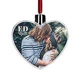 🔘【FORMA REDONDA】 Estas Bolas de Navidad Personalizadas en forma redonda son realmente elegantes e increíbles para decorar cualquier árbol de navidad. Las 2 fotos de su interior le harán más especial todavía.