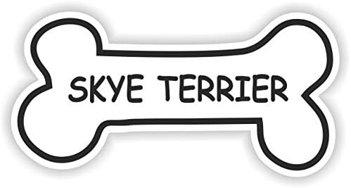 1x Skye Terrier Bone Dog Cat Pet Vinyl Waterproof Sticker - 5cm / 2inches image 2