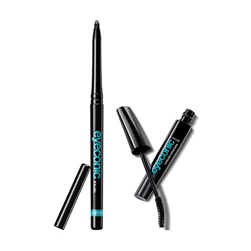 Image of Lakme Eyeconic Kajal, Black, 0.35g and Eyeconic Curling Mascara, Black, 9ml (Combo)